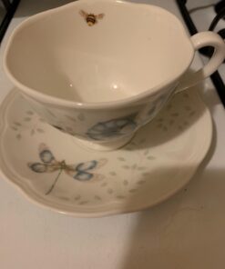 Lenox Porcelain 812099 Butterfly Meadow Monarch Cup And Saucer Cup/Saucer 19 711dDlOod1L