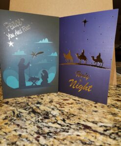 Hallmark Image Arts Religious Boxed Christmas Cards Assortment (4 Designs, 24 Christmas Cards with Envelopes) Gold Foil Icons, Religious Card Assortment 37 711drObDEWL