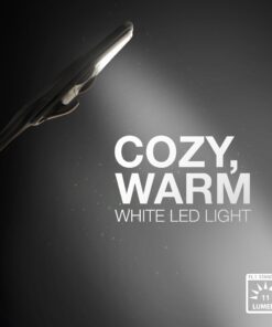 Energizer Clip on Book Light for Reading in Bed, LED Reading Light for Books and Kindles, 25 Hour Run Time, Kindle & Book Reading Lamp (Batteries Included), Black Portable Black (Battery-Powered) 27 711dravWWnL 1