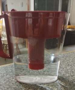 Brita Water Filter Pitcher for Tap and Drinking Water with 1 Standard Filter, Lasts 2 Months, 6-Cup Capacity, Christmas Gift for Men and Women, BPA Free, Red 57 711fpjtq1dL