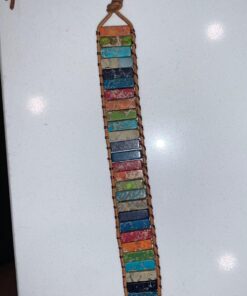 Plumiss 7 Chakra Bracelets for Women Boho Handmade Natural Jasper Stone Healing Energy Bead Leather Wrap Bracelet Jewelry Collection Chakra Jasper 36 711gBrFUwAL