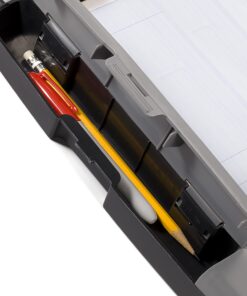 Officemate Portable Clipboard Storage plastic Case for A4 sizes, Charcoal (83301),11-3/4"w x 1-1/2"d x 14-1/2"h 37 711gCbIwW5L