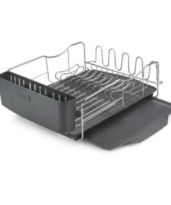 Polder KTH-615 Dish Rack & Tray 4 PC Combo– Advantage System Includes Rack, Drain Tray, Removable Drying Tray & Cutlery Holder – Stainless Steel & Plastic 4-piece 44 711gMD0Oy L