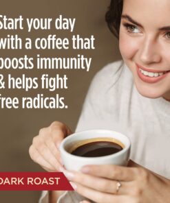 VitaCup Energy Dark Roast Coffee Pods, Boost Focus & Metabolism, Antioxidants, B Vitamins, Bold & Smooth,100% Arabica Coffee, Recyclable Single Serve Pod Compatible with Keurig K-Cup Brewers,16 Ct Dark Roast Energy 16 Count (Pack of 1) 23 711i7jHjEL