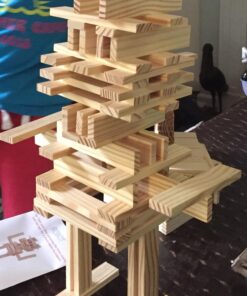 Brain Blox Natural Wooden Blocks for Kids Ages 4-8 - Montessori Blocks for Hands-on Learning - STEM and Architecture for Kids (100 Building Blocks) 23 711ippQ 7VL