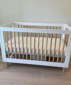 Babyletto Lolly 3-in-1 Convertible Crib with Toddler Bed Conversion Kit in White and Natural, Greenguard Gold Certified White/Natural 34 711jdiNvXjL