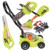 CP Toys 6-in-1 Kids Gardening Set, Includes Kids Leaf Blower, Kids Lawn Mower, Weed Trimmer and Chainsaw, Realistic Action and Sound Effects, Outdoor Toy for Kids Ages 3 Years Plus 9 711jnwbGGiL