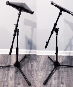 GRIFITI Nootle Universal Tablet Tripod Monopod Adjustable Mount for All 7 to 11 Inch Tablets 1/4 20 Threaded Connector for Small to Standard iPads, iPad Pro, and Other Tablets Holder Attachment 15 711jodVfgbL