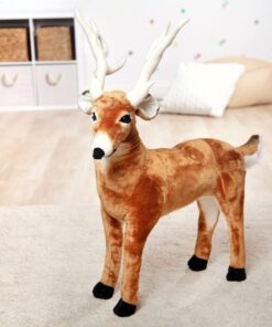 Melissa & Doug Giant Deer - Lifelike Stuffed Animal (over 3 feet long) 24 711l08k5FvL 2