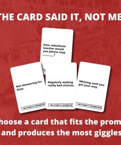 Not Parent Approved - The Hilarious Family Game Night Card Game for Kids, Teens & Tweens, The Perfect Funny Christmas & Birthday Gift for Boys & Girls, Best Fun Family Games for Kids and Adults A. Original Game 29 711l6s8TrZL