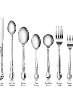 New Star Foodservice 58727 Rose Pattern, 18/0 Stainless Steel, Teaspoon, 6.2-Inch, Set of 12 Roseline - Teaspoon (12-Pack) 17 711mWlvpvKL