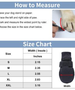 Hipaw Summer Breathable Dog Boots Nonslip Sole Paw Protector for Hardwood Floor Small ( Insole: 2.15"W ) Black 17 711nKeULr6S