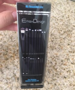 EmaxDesign 20 Pieces Makeup Brush Set Professional Face Eye Shadow Eyeliner Foundation Blush Lip Makeup Brushes Powder Liquid Cream Cosmetics Blending Brush Tool 73 711nN1ZaAUL