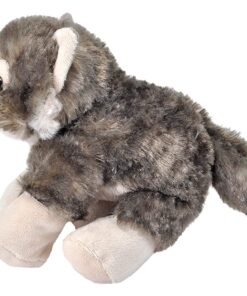 Wild Republic Wolf Plush, Stuffed Animal, Plush Toy, Gifts for Kids, Hug’Ems 7" 25 711naVfGoiL