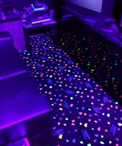 OPPSK Black Lights, 54W 18LEDs Powerful Black Light Bar Glow in The Dark Party Supplies for Blacklights Party Body Paint Birthday Halloween Christmas Stage Lighting 48 711oSgsrjlL
