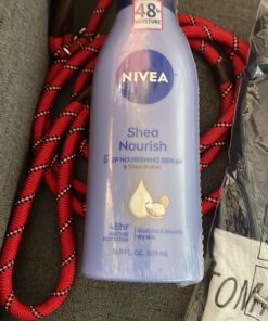 NIVEA Shea Nourish Body Lotion, Dry Skin Lotion with Shea Butter, 16.9 Fl Oz Pump Bottle 16.9 Fl Oz (Pack of 1) 36 711ona9AsrL