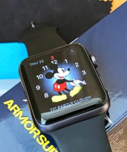 Armor Suit Apple Watch 42mm (Series 2/3 Compatible) Screen Protector (2 Pack) Full Coverage MilitaryShield Screen Protector For Apple Watch 42mm (Series 2/3 Compatible) -HD Clear Anti-Bubble 61 711oohvg7eL