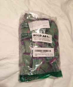 GIN GINS® Original Chewy Ginger Candy by The Ginger People® - Anti-Nausea and Digestion Aid, Individually Wrapped Healthy Candy - Original Ginger Flavor, Large 1 lb Bag (16oz) - Pack of 1 32 711pdnY7sLL