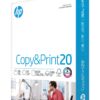 HP Printer Paper | 8.5 x 11 Paper | Copy &Print 20 lb | 1 Ream Case - 500 Sheets| 92 Bright | Made in USA - FSC Certified | 200060 1 Pack Standard Size (8.5x11) 52 711pl0ZM3HL