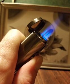 Scorch Torch Aficionado Easy Slide Switch Triple Jet Flame Butane Torch Cigarette Cigar Lighter w/Butane Window (Gunmetal) 23 711pxqgVaJL