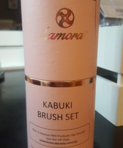 Kabuki Makeup Brush Set - Foundation Powder Blush Concealer Contour Brushes - Perfect For Liquid, Cream or Mineral Products - 10 Pc Collection With Premium Synthetic Bristles For Eye and Face Cosmetic Rose 40 711qMP8T9RL