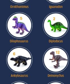 Dig a Dozen Dino Egg Dig Kit for Kids - Dinosaur Toys Gift 3-12 Year Old - 12 Eggs & Surprise Dinosaurs - Science STEM Activities - Educational Boy Toy Party Gifts for Boys & Girls Ages 3-5 4-7 5-7+ 58 711qScZ2rCL