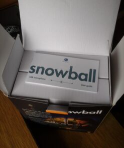 Logitech for Creators Blue Snowball USB Microphone for PC, Mac, Gaming, Recording, Streaming, Podcasting, Condenser Mic with Cardioid and Omnidirectional Pickup Patterns, Stylish Retro Design – Black Gloss Black 84 711qgcrgrkL