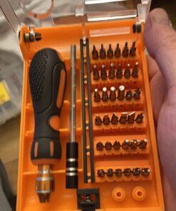 Screwdriver Set By JAKEMY, 43 in 1 Precision Screwdriver Kit Magnetic Replaceable Bits Repair Tool Kit Opening Tool and Tweezer for phone Cellphone PC Electronics Jm-8153+ 43 in 1 50 711rM6FxCrL