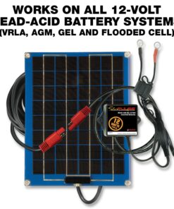 Alternative view of PulseTech SolarPulse SP-12 Solar Battery Charger Maintainer, 12 Watt, Blue