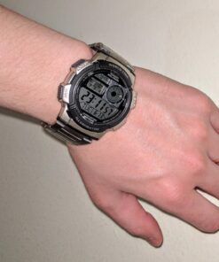 Casio Men's AE1000WD-1AVCF Silver-Tone Digital Watch 47 711sWsRtqfL