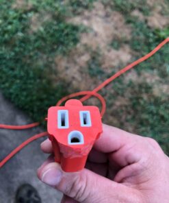 Amazon Basics 100-Foot 3-Prong Vinyl Indoor/Outdoor Extension Cord - 10 Amps, 1250 Watts, 125 VAC - Orange 100 ft 26 711sYmFOGoL