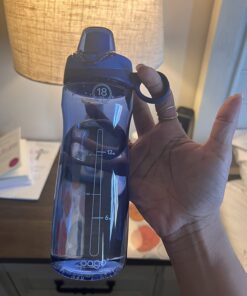 Pogo BPA-Free Tritan Plastic Water Bottle with Chug Lid, 18 Oz, Blue 18oz 30 711u5P FBaL