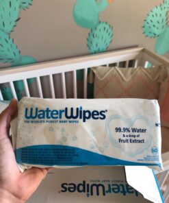 WaterWipes Plastic-Free Original-baby Wipes, 99.9% Water Based Wipes, Unscented & Hypoallergenic for Sensitive Skin, 540 Count (9 packs), Packaging May Vary 37 711vd978fHL