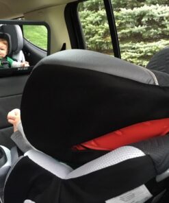 Shatterproof Baby Car Mirror, Fully View Infant in Rear Facing Car Seat - Newborn Safety, Crash Tested & Extra Wide, Crystal Clear, 100% Lifetime Satisfaction Guarantee, Easy Install by Cozy Greens 46 711voFp1UdL