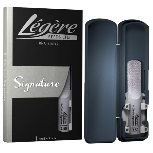 Légère Reeds Premium Synthetic Woodwind Reed, Bb Clarinet, Signature, Strength 2.50 (BBSS2.50)