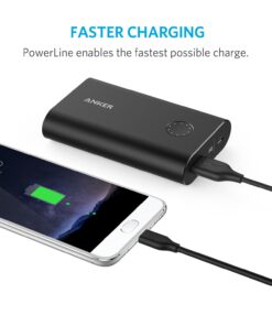 Anker USB C Cable, PowerLine USB 3.0 to USB C Charger Cable (3ft) with 56k Ohm Pull-up Resistor for Samsung Galaxy Note 8, S8, S8+, S9, Oculus Quest, Sony XZ, LG V20 G5 G6, HTC 10 (Black) 3ft Black 1 24 711wCur2X4L