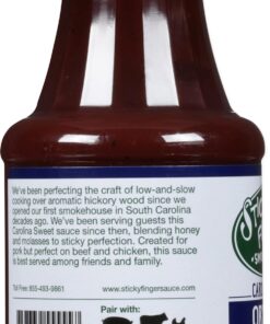 Sticky Fingers Carolina Barbecue Sauce Bundle: (1) Classic and (1) Sweet Barbecue Sauce, 1 of each 1.13 Pound (Pack of 2) 12 711wXBeUmGL