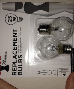Alternative view of Lava 5025-6 the Original Lamp 25-Watt Replacement Bulb, Incandescent, White, Pack of 2 (Package May Vary)