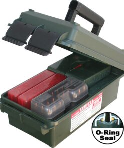 Alternative view of MTM AC30C-11 Ammo Can Short | 30-Caliber | Heavy-Duty Dual Latching System | Rugged Polypropylene Plastic | O-Ring Seal System, Water Resistant | Forest Green, Medium