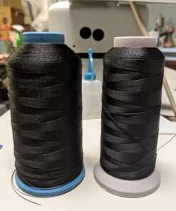 Mandala Crafts Tex 70 Bonded Nylon Thread for Sewing - 1500 YDs T70 Heavy Duty Black Nylon Thread Size 69 210 D Upholstery Thread for Leather Jeans Weaving 21 711xvK0cvL