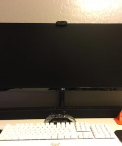 Mount-It! Single Monitor Arm Mount | Desk Stand | Heavy Duty Full Motion Height Adjustable | Fits 19 21 24 27 29 30 in VESA 75 100 Compatible Computer Screen | C-Clamp Base | Holds up to 33 Lbs 53 711zFC0O7VL