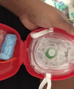 MCR Medical CPR Rescue Mask, Adult/Child Pocket Resuscitator, Hard Case with Wrist Strap 25 711zFEcLmL