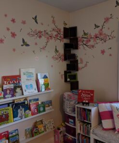 Alternative view of EWEI'S HomeWares 5-Tier Large Corner Wall Mount Shelf, Walnut 1 Wall Shelf