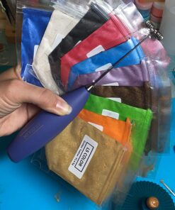 Epoxy Color Pigment-10 Color, with Mini Hand Epoxy Mixer, Mica Powder for Epoxy Resin Dye, Cosmetic Grade Soap Colorant, Natural Slime Coloring with Paint Mixing Tool for Cup Tumbler Turner 10 Selection Kit 37 711zctuQ3PL