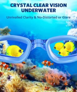 Aegend Swim Goggles, Swimming Goggles No Leaking Full Protection Adult Men Women Youth Blue Hawaii 27 711zsCIGymL