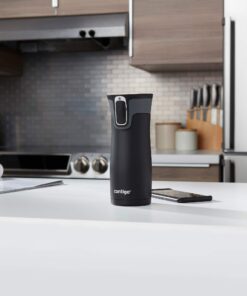 Contigo West Loop Stainless Steel Vacuum-Insulated Travel Mug with Spill-Proof Lid, Keeps Drinks Hot up to 5 Hours and Cold up to 12 Hours, 16oz Black 34 712 NazIBL