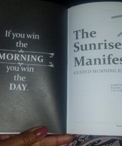 SaltWrap Sunrise Manifesto: Daily Morning Guided Journal for Gratitude, Mindfulness, Wellness, Self Care for Women & Men – 5 Minute Reflection Journal 47 712 SsHy2eL 1