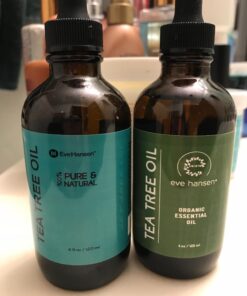 Eve Hansen Organic Tea Tree Oil (4oz) | Melaleuca Alternifolia | Pure Tea Tree Essential Oil for Skin, Scalp, Nails and Aromatherapy 34 712 UAayydL