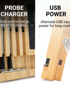 MEATER Block: 4-Probe Premium WiFi Smart Meat Thermometer | for BBQ, Oven, Grill, Kitchen, Smoker, Rotisserie | iOS & Android App | Apple Watch, Alexa Compatible | Dishwasher Safe 27 7120nz6dP7L