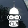 Crawford Graphix Futurama Bender Sticker Decal Laptop Notebook Die-Cut White Sticker Decal (7" White) 25 7120yRZHL